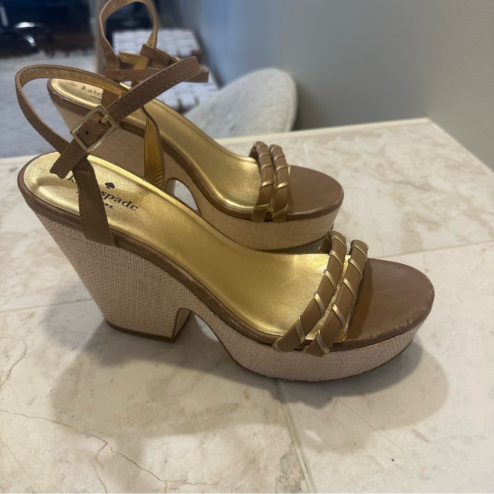 Kate Spade Wedge Espadrille Sandal, Sz 9